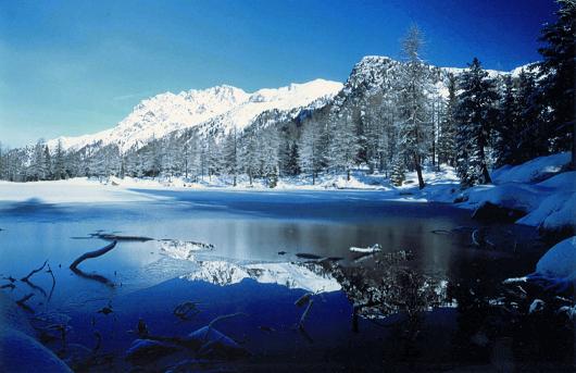 Lago Con Neve 
